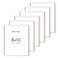 HAUS AND HUES White Oak Wood 8x10 Picture Frames Set of 6 Elegant Frames for Photos and Posters