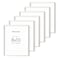 HAUS AND HUES White Oak Wood 8x10 Picture Frames Set of 6 Elegant Frames for Photos and Posters