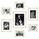 Frametory Gold Aluminum Picture Frame with Removable Mat Set of 7 Includes Four 5x7 Two 8x10 One 11x14 Real Glass Front Simple Gallery Wall Frames for Art Prints and Posters