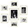 Frametory Gold Aluminum Picture Frame with Removable Mat Set of 7 Includes Four 5x7 Two 8x10 One 11x14 Real Glass Front Simple Gallery Wall Frames for Art Prints and Posters