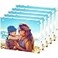 HELPLEX 5 Pack 85x11 Acrylic Picture Frames 24mm Thicker Frameless Clear Frame Double Sided Magnetic Frame Free Standing Desktop Display