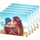 HELPLEX 5 Pack 85x11 Acrylic Picture Frames 24mm Thicker Frameless Clear Frame Double Sided Magnetic Frame Free Standing Desktop Display
