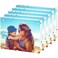 HELPLEX 5 Pack 85x11 Acrylic Picture Frames 24mm Thicker Frameless Clear Frame Double Sided Magnetic Frame Free Standing Desktop Display