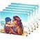 HELPLEX Acrylic Frame 5 Pack 8x10 Picture Frames 20mm Thicker Frameless Clear Frame Double Sided Magnetic Frame Free Standing Desktop Display Stand Acrylic Frames
