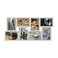 MELANNCO 18 x 23 Inch 8 Opening Photo Collage Frame Displays 4x6 and 6x4 Inch Photos Gray