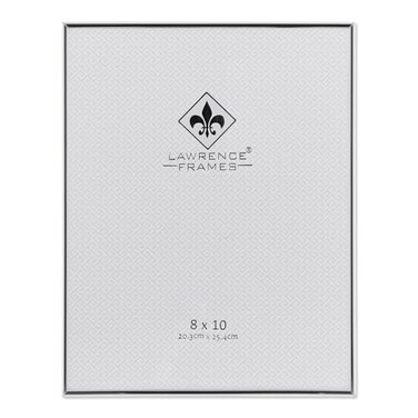 Lawrence Frames Lawrence 650080 Silver Metal 8 x 10 Picture Frame