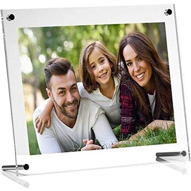 Ailelan Picture Frame 85x11 Clear Acrylic Photo Frame A4 Letter Size Decorative Poster Frame Desktop Tabletop Display1 Pack Full Frame is 94x134 inch