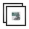 MCS Studio Gallery 16x16 Matted Photo Frame with 8x8 Picture Display Black Woodgrain Engineered Wood Vertical Horizontal Wall Hanging Large Picture Frame for Photos Art Prints 2Pack