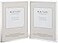 Maturi Silver Plated Double Photo Frame Thin Edge Portrait 6 x 8inch 15 x 20cm
