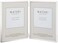 Maturi Silver Plated Double Photo Frame Thin Edge Portrait 6 x 8inch 15 x 20cm