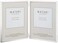 Maturi Silver Plated Double Photo Frame Thin Edge Portrait 6 x 8inch 15 x 20cm