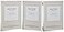 Maturi Silver Plated Triple Photo Frame Thin Edge Portrait 8 x 10inch 20 x 25cm