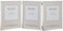 Maturi Silver Plated Triple Photo Frame Thin Edge Portrait 8 x 10inch 20 x 25cm