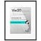 Americanflat 16x20 Picture Frame with Polished Plexiglass Use as 11x14 Frame with Mat or Display 16x20 Photo Without Mat Streamline Collection Thin Border Picture Frames for Wall Black