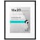 Americanflat 16x20 Picture Frame with Polished Plexiglass Use as 11x14 Frame with Mat or Display 16x20 Photo Without Mat Streamline Collection Thin Border Picture Frames for Wall Black