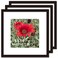 SKAOTUS 16x16 Picture Frame Black 3 Pack Solid Wood for Mat 12x12 Wall Mounting Square Poster Photo Frames