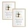 LYYYXGYP 8x10 Picture Frame 2 Pack Natural Solid Oak Wood Beige Frame Wooden Photo Frame with Plexiglass for Wall Hanging and Tabletop Display