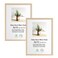 LYYYXGYP 8x10 Picture Frame 2 Pack Natural Solid Oak Wood Beige Frame Wooden Photo Frame with Plexiglass for Wall Hanging and Tabletop Display