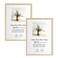 LYYYXGYP 8x10 Picture Frame 2 Pack Natural Solid Oak Wood Beige Frame Wooden Photo Frame with Plexiglass for Wall Hanging and Tabletop Display