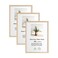 LYYYXGYP A4 OAK Wood Picture Frame 3 Pack 83x117 Wooden Photo Poster Certificate Frame with Plexiglass for Wall Mount or Tabletop Display