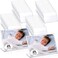 Yulejo 48 Pack 6 x 4 Inch Acrylic Photo Frames Acrylic Sign Holders Self Standing Clear Picture Frames Lshape Horizontal Desktop Table Sign Holder Display Stand with Insert for Home Office Store