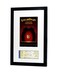 National Frames Broadway Playbill Ticket Frame Program Ticket Satin Black White Mat