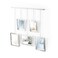 Umbra Exhibit Picture Frame Gallery Set Adjustable Wall Collage Displays Five Photos Two 4x6 and Three 5x7 Set of 5 Chrome