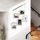 Umbra Exhibit Picture Frame Gallery Set Adjustable Wall Collage Displays Five Photos Two 4x6 and Three 5x7 Set of 5 Chrome