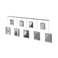 Umbra Exhibit Picture Frame Gallery Set Adjustable Wall Collage Displays Nine Photos Four 5x7 and Five 8x10 Set of 9 Black