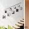Umbra Exhibit Picture Frame Gallery Set Adjustable Wall Collage Displays Nine Photos Four 5x7 and Five 8x10 Set of 9 Black