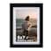 KINLINK 5x7 Picture Frame Black Wooden Photo Frame Matted 4x6 with Plexiglass for 4x6 with Mat or 5x7 without Mat for Table and Wall Display