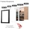 KINLINK 5x7 Picture Frame Black Wooden Photo Frame Matted 4x6 with Plexiglass for 4x6 with Mat or 5x7 without Mat for Table and Wall Display