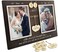 A'arkaJ AarkaJ 50th Anniversary Picture Frame for Parents 199 Years Then Now Anniversary Frame Gift for Couple Husband and Wife Wedding Keepsake with Number Inserts