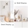 Frametory Enamel Picture Frame 4x6 Gold Metal Edge White Enamel Picture Frame With Easel and Velvet Back for Tabletop Display Bookshelf 4x6 Wall Decoration Photo Frames2 Set