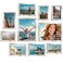 Vittanly Picture Frames Set of 10 Picture Frames Collage Wall Decor with Two 8x10 Four 5x7 and Four 4x6 Photo Frames Gallery Wall Frame Set for Wall or Tabletop Display Distressed White