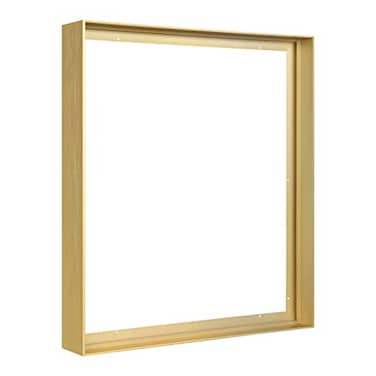 FOLKOR Canvas Floater Frame for 20x30 Oil Paintings DIY Metal Floating Frame with 15 Deep for Stretched Canvas Art Prints Landscape Portrait Horizontal or Vertical Display Gold