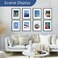 PEALSN 12x16 Picture Frame Set of 6 Display Pictures 85 x 11 with Mat or 12 x 16 without Mat for Wall Mounting Display Photo Frames Collage for Wall Decor Black