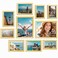Vittanly Picture Frames Set of 10 Picture Frames Collage Wall Decor with Two 8x10 Four 5x7 and Four 4x6 Photo Frames Gallery Wall Frame Set for Wall or Tabletop Display Gold