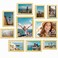 Vittanly Picture Frames Set of 10 Picture Frames Collage Wall Decor with Two 8x10 Four 5x7 and Four 4x6 Photo Frames Gallery Wall Frame Set for Wall or Tabletop Display Gold