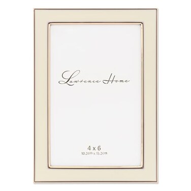 Lawrence Frames Metal Frame Polished Enamel Ivory 4x6