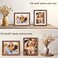 NDUFOA 8x10 Picture Frame Display Photos 6x8 with Mat or 8x10 without Mat Poster Frame for Wall and Tabletop Brown
