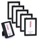 Winlor Small Picture Frames Mini Size Baby Photo Frame 2x3 Set of 6 For Tabletop Home Decor Polaroid Picture Frame with Soft Magnet Cute Refrigerator Magnets Black