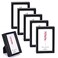 Winlor Small Picture Frames Mini Size Baby Photo Frame 2x3 Set of 6 For Tabletop Home Decor Polaroid Picture Frame with Soft Magnet Cute Refrigerator Magnets Black