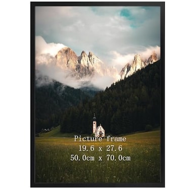 Giftgarden 197x276 Puzzle Frame Black 50x70cm Picture Frame for 1000 Pieces Puzzles Wall Display Single