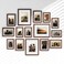 Venusmiles 15 Pack Picture Frames Collage Wall Decor Gallery Frame Set for Wall Mounting or Tabletop Display Multi Sizes Including 3pcs 8x10 6pcs 5x7 6pcs 4x6 Walnut