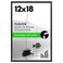 Americanflat 12x18 Poster Frame with Polished Front Cover SlideIn Photo Frame with Buildable Molding Fusion Collection Picture Frames for Wall Display Black