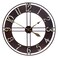 Growsun 24 Large Wall Clock Pure Metal Retro Heavy Duty Large Decor for Home Living Room Farmhouse