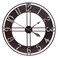 Growsun 24 Large Wall Clock Pure Metal Retro Heavy Duty Large Decor for Home Living Room Farmhouse