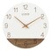 La Crosse Technology La Crosse Clock 4043630B 12 inch Ivory Sierra Wood Quartz Analog Wall Clock
