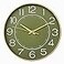 HZDHCLH Modern Wall Clocks Battery Operated10 inch Olive Green Clock for WallSilent Small Wall Clock for Living Room Bedroom Kitchen Office Nursery Decor